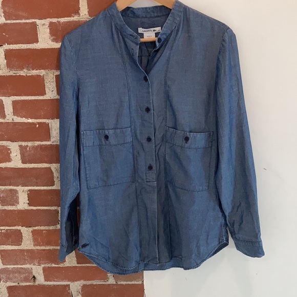 Lacoste chambray/denim shirt - Picture 6 of 8